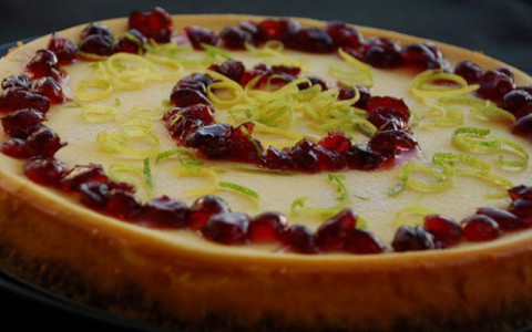 Cheesecake alle mele verdi e melagrana | Buona tavola